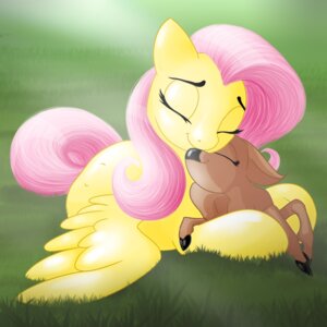 Rating: Safe Score: 0 Tags: 1:1 2013 ambiguous_gender cloven_hooves cuddling daww deer duo e621 equid equine eyes_closed feathered_wings feathers female feral fluttershy_(mlp) friendship_is_magic grass hair hasbro hi_res hooves hug kelisah lying mammal my_little_pony mythological_creature mythological_equine mythology outside pegasus pink_hair plant short_snout snout wings yellow_body yellow_feathers young young_feral User: bunchy7s