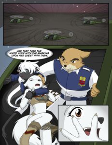 Rating: Safe Score: 0 Tags: aircraft anthro black_body black_fur breasts brown_body brown_fur canid canine canis claws clothed clothing comic e621 english_text female fur green_eyes helicopter iuana_(raven_wolf) jackal kurapika louis_mort male mammal markings mephitid midriff military raven_wolf skunk striped_markings striped_tail stripes tail tail_markings text tribe vehicle white_body white_fur wolf zack_magellan User: bunchy7s