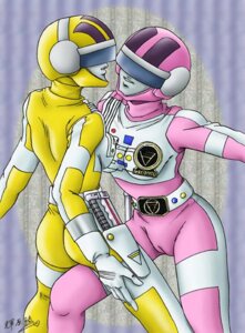 Rating: Explicit Score: 0 Tags: 2girls cameltoe choudenshi_bioman female helmet_lips multiple_females multiple_girls pink_five pussy rule34 super_sentai tagme yellow_four User: bunchy7s