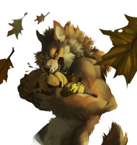 Rating: Safe Score: 0 Tags: 2013 4_fingers brown_body brown_fur canid canine canis claws coconutmilkyway e621 eating fangs fingers food fruit fur half-length_portrait holding_food holding_object jack-o'-lantern leaf male mammal nude one_eye_closed plant portrait pumpkin simple_background solo teeth white_background wink wolf User: bunchy7s