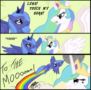 Rating: Safe Score: 0 Tags: adventure_(meme) blue_body blue_eyes blue_hair cloud comic contrail duo e621 english_text equid equine feathered_wings feathers female feral friendship_is_magic giggle green_hair hair hasbro horn mammal meme moon multicolored_hair my_little_pony mythological_creature mythological_equine mythology pink_hair princess_celestia_(mlp) princess_luna_(mlp) purple_eyes purple_hair quadruped rainbow rainbow_arch sibling_(lore) sister_(lore) sisters_(lore) tail text to_the_moon unknown_artist white_body winged_unicorn wings User: bunchy7s