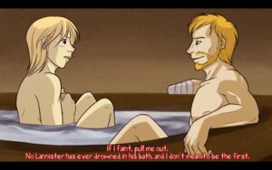 Rating: Explicit Score: 0 Tags: 1girls 2d a_song_of_ice_and_fire amputated_hand amputee artist_request bath bathing_together beard blonde_hair blue_eyes blush breasts brienne_of_tarth covering_breasts dialogue english_dialogue english_text female game_of_thrones jaime_lannister light-skinned_female light-skinned_male light_skin literature male nude rule34 tagme text water User: bunchy7s