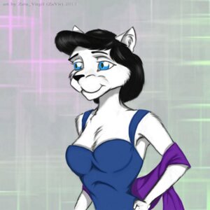 Rating: Safe Score: 0 Tags: 1:1 2013 abstract_background anthro big_eyes blue_eyes clothed clothing dress e621 felid female mammal millie_(zat_virgil) solo zat_virgil User: bunchy7s