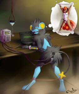 Rating: Explicit Score: 0 Tags: anal anal_penetration anthro anthrofied ball_gag bdsm bondage bound breasts canid canine cloudy_kitty double_penetration e621 fantasizing felid female gag gagged generation_1_pokemon generation_4_pokemon luxray male mammal multi_tail nintendo penetration pokemon pokemon_(species) pokemorph restraints sex_toy solo spread_legs spreader_bar spreading tail vaginal vaginal_penetration vibrator vulpix User: bunchy7s