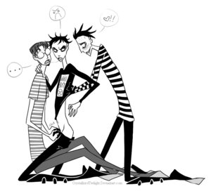 Rating: Questionable Score: 0 Tags: !! ... 2012 3boys angry_face animemaster26_(artist) ass assisted_undressing beard_stubble black_and_white black_boots black_clothing black_hair blush blushing boots crystallizedtwilight_(artist) edgar_vargas freckles gay glasses goth grey_blush hand_on_neck heart heart_eyes imminent_sex imminent_threesome johnny_the_homicidal_maniac lifting_shirt looking_at_another male male/male/male male_only mmy nny onomatopoeia rule34 sad_face saliva saliva_string skinny stripping undoing_pants undressing yaoi User: bunchy7s