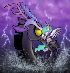 Rating: Safe Score: 0 Tags: antlers beard chimera cutie_mark discord_(mlp) draconequus duo e621 equid equine extreme_size_difference eye_contact facial_hair feathered_wings feathers female feral friendship_is_magic hair hasbro horn looking_at_another male mammal mickeymonster my_little_pony mythological_creature mythological_equine mythology princess_celestia_(mlp) quadruped red_eyes size_difference smile tail winged_unicorn wings User: bunchy7s