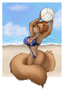 Rating: Questionable Score: 0 Tags: anthro ball beach biped blue_eyes breasts brown_body brown_fur brown_hair chest_tuft cleavage clothed clothing cloud detailed_background e621 female fluffy fluffy_tail fur hair holding_ball holding_object kneeling long_tail looking_at_viewer luna-v mammal outside rodent sand sciurid sea seaside skimpy sky solo sport swimwear tail tree_squirrel tuft volleyball_(ball) water User: bunchy7s