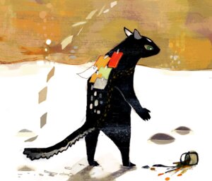 Rating: Safe Score: 0 Tags: abstract_art ambiguous_gender bucket container creating_art digital_media_(artwork) digital_painting_(artwork) e621 felid green_eyes hakugin mammal note paint painting_(artwork) solo spill standing tail unknown_species User: bunchy7s