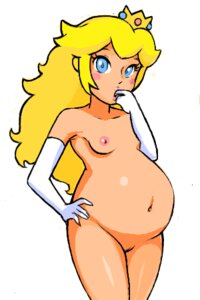 Rating: Explicit Score: 0 Tags: alcnx big_belly big_eyes blue_eyes blush breasts cel_shading crown elbow_gloves female female_only finger_in_mouth gloves hand_on_hip human long_hair looking_at_viewer mario_(series) mostly_nude navel nintendo nipples open_mouth pink_nipples pregnant princess_peach pussy rule34 simple_background small_breasts solo standing white_background yellow_hair User: bunchy7s