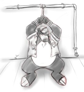 Rating: Questionable Score: 0 Tags: anthro baloo bdsm bear bondage bottomless bound clothed clothing disney e621 male mammal open_clothing open_shirt open_topwear overweight overweight_anthro overweight_male sdawg shirt sloth_bear solo submissive submissive_male the_jungle_book topwear ursine User: bunchy7s