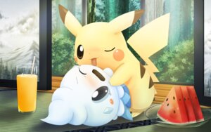 Rating: Questionable Score: 0 Tags: 16:10 ambiguous_gender blue_eyes blush brown_eyes dessert detailed detailed_food duo e621 eye_contact food food_creature fruit fur furniture generation_1_pokemon generation_5_pokemon ice_cream ice_cream_creature ice_cream_humanoid licking looking_at_another mammal melon nintendo one_eye_closed open_mouth pemyu pikachu plant pokemon pokemon_(species) rodent table tail tongue tongue_out vanillite watermelon watermelon_slice widescreen yellow_body yellow_fur User: bunchy7s