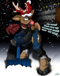 Rating: Safe Score: 0 Tags: 2014 anthro antlers boots catmonkshiro christmas christmas_clothing christmas_headwear clothing coat deer e621 footwear gloves handwear hat headgear headwear hi_res holidays hooves horn lights male mammal new_world_deer night outside reindeer rudolph_the_red-nosed_reindeer santa_hat scarf shoes shovel snow snowflake snowing snowstorm solo tools topwear torn_clothing transformation User: bunchy7s