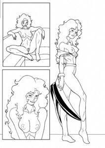 Rating: Explicit Score: 0 Tags: black_and_white comic female female_only hair_on_head kyle_twilight line_art marvel marvel_comics mutant rule34 siryn solo tagme theresa_cassidy uncensored x-men User: bunchy7s