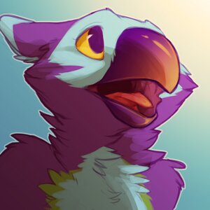 Rating: Safe Score: 0 Tags: 1:1 2012 avian beak e621 feathers female gryphon merygryph merystic mythological_avian mythological_creature mythology purple_body purple_feathers solo User: bunchy7s