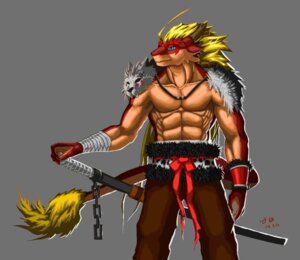 Rating: Safe Score: 0 Tags: abs anthro athletic bandage belt biceps biped blonde_hair blue_eyes bottomwear claws clothed clothing dragon e621 grey_background hair katana male melee_weapon muscular muscular_anthro mythological_creature mythological_scalie mythology pants pecs pose reptile scales scalie simple_background solo standing sword tail topless weapon xiao_yao_xian_sen User: bunchy7s