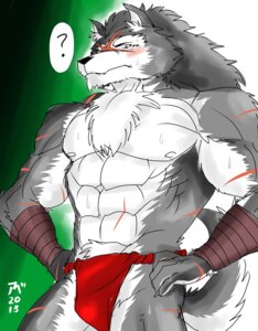 Rating: Questionable Score: 0 Tags: 2013 abs anthro athletic bandage biceps big_muscles biped black_body black_fur black_nose blush bodily_fluids bottomwear bulge canid canine canis chest_tuft clothed clothing e621 frown fur grey_body grey_eyes grey_fur grey_hair hair hentist loincloth long_hair male mammal markings muscular muscular_anthro muscular_male nipples pecs pose rouen_(shining) scar sega shining_(sega) shining_wind solo standing sweat tail topless tuft underwear white_body white_fur wolf User: bunchy7s