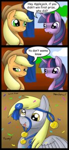 Rating: Safe Score: 0 Tags: 2012 amber_eyes applejack_(mlp) blonde_hair clothing comic derpy_hooves_(mlp) dialogue e621 earth_pony english_text equid equine feathered_wings feathers female feral friendship_is_magic fur green_eyes hair hasbro hat headgear headwear hi_res horn horse kyuubidreams long_hair mammal multicolored_hair my_little_pony mythological_creature mythological_equine mythology pegasus pony purple_body purple_eyes purple_fur purple_hair short_hair text twilight_sparkle_(mlp) two_tone_hair unicorn wings User: bunchy7s