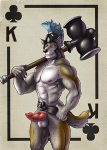 Rating: Explicit Score: 0 Tags: 2014 abs animal_genitalia animal_penis anthro armor armor_only athletic balls belt belt_only biceps big_muscles biped black_nose blue_eyes brown_body brown_fur canid canine canine_genitalia canine_penis canis card card_template claws clubs_(suit) e621 erection fur genitals grey_body grey_fur grin hammer headgear headgear_only helmet helmet_only hi_res king_of_clubs knot male mammal maul melee_weapon mickey_the_retriever muscular muscular_anthro muscular_male nipples nude pecs penis playing_card playing_card_template pose sheath smile solo standing suit_symbol tan_body tan_fur teeth tools vein veiny_penis weapon white_body white_fur wolf User: bunchy7s