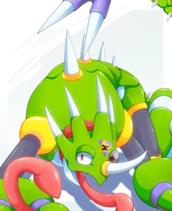 Rating: Safe Score: 0 Tags: all_fours ambiguous_gender anthro capcom chameleon e621 green_body horn lizard long_tongue looking_at_viewer machine mega_man_(series) mega_man_x_(series) raised_tail red_eyes reploid reptile robot scalie simple_background solo sting_chameleon tail tongue tongue_out white_background zilch User: bunchy7s