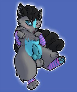Rating: Explicit Score: 0 Tags: alternate_color balls blue_background blue_body blue_eyes blue_fur blue_penis canid canine clothing e621 erection fan_character feet feral fur generation_1_pokemon genitals grey_body grey_fur hindpaw knot legwear male mammal michimutt multi_tail nintendo one_eye_closed open_mouth pattern_clothing pattern_legwear paws penis pokemon pokemon_(species) purple_background simple_background solo striped_clothing striped_legwear stripes tail veis vulpix wink User: bunchy7s