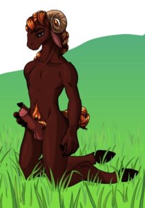 Rating: Explicit Score: 0 Tags: 2012 anthro balls biped bovid bovid_horn brown_body brown_fur caprine caprine_horn drayl drayl_(character) e621 erection fur genitals grass hair hooves horn humanoid_genitalia humanoid_penis low_res male mammal nude penis plant ram_horn red_hair sheep simple_background solo User: bunchy7s