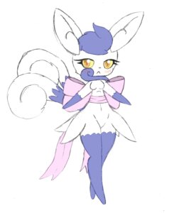 Rating: Safe Score: 0 Tags: 2_tails anthro anthrofied bit-small blue_hair blush breasts e621 featureless_breasts female fluffy fur generation_6_pokemon gloves_(marking) hair hi_res leg_markings markings meowstic meowstic_(female) multi_tail nintendo pokemon pokemon_(species) pokemorph ribbons simple_background small_breasts socks_(marking) solo tail thigh_highs_(marking) white_background white_body white_fur yellow_sclera User: bunchy7s
