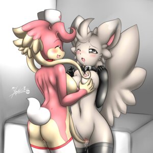 Rating: Explicit Score: 0 Tags: 1:1 anthro audino blush bodily_fluids breast_milking breasts butt collar duo e621 eyes_closed female female/female generation_5_pokemon genital_fluids genitals grope hi_res lactating minccino mnxenx001 nintendo nipples nude nurse one_eye_closed pokemon pokemon_(species) pokemorph rubbing saliva tail vaginal_fluids vulva User: bunchy7s