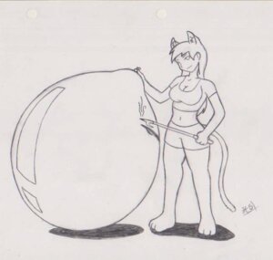 Rating: Questionable Score: 0 Tags: 3_toes 4_fingers animal_humanoid balloon breasts cleavage clothed clothing e621 eyebrows feet felid felid_humanoid feline feline_humanoid female fingers hair hindswatter humanoid imminent_popping inflatable inner_ear_fluff mammal mammal_humanoid monochrome navel puncture shaded shirt simple_background solo standing tail toes topwear tuft white_background User: bunchy7s