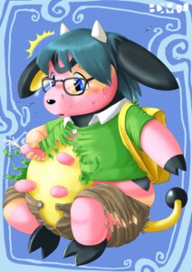 Rating: Questionable Score: 0 Tags: 2006 big_nipples blue_eyes blush bodily_fluids bottomwear bovid bovine bovine_teats bovine_udders breast_milking clothing e621 edmol erect_nipples generation_2_pokemon hooves horn lactating male male_lactation mammal max_(pokemon) mid_transformation milk miltank multi_nipple nintendo nipples pants pokemon pokemon_(species) projectile_lactation shirt solo species_transformation tail teats topwear transformation udder_lactation udder_milking udders User: bunchy7s