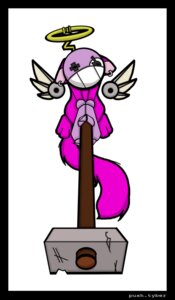 Rating: Safe Score: 0 Tags: angel anthro black_border border cougar digital_media_(artwork) e621 felid feline female glamfur halo hammer mammal mask push_tyber simple_background sledgehammer solo st_push tail tools white_background wings User: bunchy7s