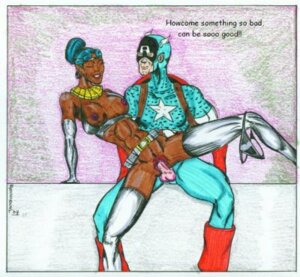 Rating: Explicit Score: 0 Tags: 1boy 1girls 2002 abs areola avengers balls black_hair bossbeat breasts captain_america captain_america_(series) costume dark-skinned_female dark_skin female hair_on_head interracial male marvel marvel_comics mask nipples penis pussy queen_divine_justice rule34 sex steve_rogers straight testicles underwear vaginal_penetration white_legwear User: bunchy7s