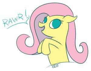 Rating: Safe Score: 0 Tags: aruigus808 e621 equid equine female feral fluttershy_(mlp) friendship_is_magic green_eyes hair hasbro horse mammal my_little_pony pink_hair pony quadruped rawr simple_background solo white_background User: bunchy7s