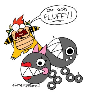 Rating: Explicit Score: 0 Tags: bowser chain_chomp female humor mario_(series) nintendo praiz rule34 shocked User: bunchy7s