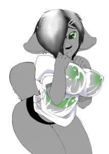 Rating: Questionable Score: 0 Tags: anthro big_breasts biped breasts clothing e621 female fur golt green_eyes green_nipples grey_body grey_fur hi_res hybrid koala looking_at_viewer mammal marsupial niis niis_(character) nipples nipples_visible_through_clothing raised_tail shirt simple_background solo standing tail topwear translucent translucent_clothing vombatiform wet wet_clothing wet_shirt wet_topwear white_background User: bunchy7s