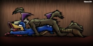 Rating: Explicit Score: 0 Tags: 2011 2:1 abs all_fours anal anal_penetration anthro avian balls biceps bird blue_body brown_body brown_fur canid canine canis coyote cuculiform doggystyle duo e621 erection eyes_closed feathers from_behind_position fur genitals interspecies kneeling loonatics_unleashed looney_tunes lying male male/male male_penetrated male_penetrating male_penetrating_male mammal muscular new_world_ground_cuckoo nude on_front open_mouth paws pecs penetration penis pillow predator/prey rev_runner roadrunner sex tail tech_e._coyote thizorac tongue warner_brothers User: bunchy7s