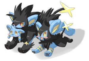 Rating: Safe Score: 0 Tags: all_fours ambiguous_gender blush e621 family felid feral generation_4_pokemon group luxio luxray mammal nintendo pawpads paws pokemon pokemon_(species) red_sclera running salt_(artist) shinx simple_background tail white_background yellow_eyes young young_feral User: bunchy7s