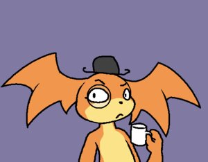 Rating: Safe Score: 0 Tags: anthro bandai_namco bowler_hat clothing coffee_mug container cup darkdoomer digimon digimon_(species) e621 eyewear frown hat hat_only head_wings headgear headgear_only headwear headwear_only holding_container holding_cup holding_object i_say male membrane_(anatomy) membranous_wings meme monocle mostly_nude orange_body patachu patamon purple_background simple_background solo tan_body unusual_wing_placement wings User: bunchy7s