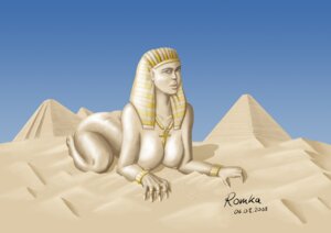 Rating: Explicit Score: 0 Tags: 2008 5:7 ancient_egypt ankh breasts dated desert dunes egyptian_mythology female great_pyramid_of_giza great_sphinx_of_giza hanging_breasts inanimate large_breasts mythology necklace necklace_only paheal public_domain pyramid rule34 sand sphinx User: bunchy7s