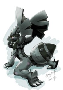 Rating: Questionable Score: 0 Tags: 3_toes ambiguous_gender bent_over blush butt claws dragon e621 feet generation_5_pokemon geppei5959 hindpaw legendary_pokemon looking_at_viewer looking_back mythological_creature mythological_scalie mythology nintendo paws pokemon pokemon_(species) presenting scalie simple_background solo toes white_background wings zekrom User: bunchy7s
