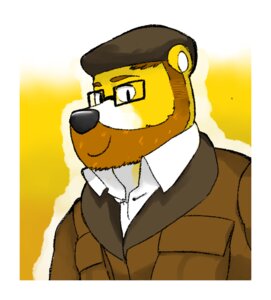Rating: Safe Score: 0 Tags: anthro bear beard black_nose black_outline brown_clothing brown_hat brown_headwear brown_outerwear brown_theme clothed clothing digital_media_(artwork) e621 eyewear facial_hair fully_clothed genchi glasses half-length_portrait hat headgear headwear male mammal outer_highlight outline portrait simple_background smile solo topwear white_clothing white_outline white_topwear yellow_background yellow_body yellow_theme User: bunchy7s