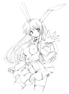 Rating: Questionable Score: 0 Tags: animal_ear bunny_ear female monochrome nipples open_clothes open_shirt reisen_udongein_inaba rule34 seo_tatsuya shirt solo touhou User: bunchy7s