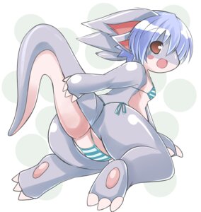 Rating: Safe Score: 0 Tags: abstract_background bikini blue_hair blush breasts butt claws clothed clothing dragon e621 female hair hotaru-mia kneeling mythological_creature mythological_scalie mythology non-mammal_breasts open_mouth raised_tail scalie short_hair simple_background skimpy solo swimwear tail two-piece_swimsuit User: bunchy7s