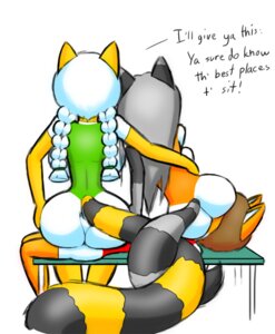 Rating: Explicit Score: 0 Tags: anthro big_butt bubble_butt bulge butt canid canine dialogue dominant dominant_female duo e621 english_text facesitting female fox fur hair male mammal markings norithics norithics_"nori"_kusemurai on_lap procyonid raccoon rik_mccloud ring_(marking) ringed_tail sitting sitting_on_another sitting_on_lap smothering striped_markings striped_tail stripes sunni_smiles tail tail_markings text white_hair yellow_body yellow_fur User: bunchy7s
