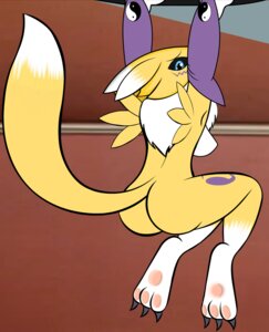 Rating: Questionable Score: 0 Tags: 2012 anthro bandai_namco black_sclera blue_eyes breasts bsting butt canid canine claws clothing countershading digimon digimon_(species) dipstick_tail e621 feet female fur gloves handwear hindpaw mammal markings mostly_nude multicolored_body multicolored_fur multicolored_tail pawpads paws renamon solo tail tail_markings third-party_edit two_tone_body two_tone_fur two_tone_tail white_body white_fur white_tail yellow_body yellow_fur yellow_tail yin_yang User: bunchy7s