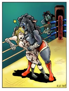 Rating: Safe Score: 0 Tags: 2008 anthro big_breasts bite black_hair blonde_hair blue_eyes border bovid breast_squish breasts canid canine caprine coelacanth1938 domestic_cat domestic_sheep e621 felid feline felis female fight fighting_ring fox furry_fight_farm group hair human lipstick makeup mammal navel pain rebbecca_valentine ronnieraccoon sheep squish star the_mighty_haggis_(character) white_border wrestler wrestling User: bunchy7s