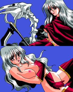 Rating: Explicit Score: 0 Tags: blush clothing covering death_(entity) female lightning_warrior_raidy looking_at_viewer lowres nipples red_eyes rule34 scythe silver_hair skeleton User: bunchy7s