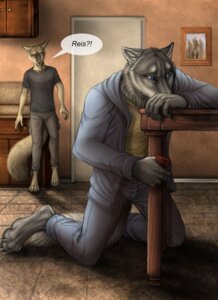 Rating: Safe Score: 0 Tags: anthro bar_phone barefoot black_nose blue_bottomwear blue_clothing blue_jacket blue_pants blue_topwear bottomwear brown_nose canid canine canis cellphone clothed clothing comic dialogue duo e621 electronics english_text feet fully_clothed fur grey_body grey_fur grey_tail holding_cellphone holding_object holding_phone inside jacket kitchen male male/male mammal marcus_(rukis) on_ground pants phone reis rukis sad speech_bubble tail tan_body tan_clothing tan_fur tan_shirt tan_tail tan_topwear text topwear wolf User: bunchy7s