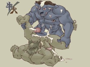 Rating: Explicit Score: 0 Tags: 4:3 anthro anthro_on_anthro bison bodily_fluids bovid bovine canid canine cum duo e621 erection genital_fluids genitals humanoid_genitalia humanoid_penis male male/male mammal messy muscular nipple_piercing nipples penis piercing sex simple_background spread_legs spreading ushigami white_background User: bunchy7s