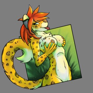 Rating: Questionable Score: 0 Tags: 1:1 alpha_channel anthro breasts chazcatrix e621 felid female green_eyes hair hand_on_breast jaguar kansi looking_at_viewer mammal nipples nude pantherine solo tail tongue tongue_out User: bunchy7s