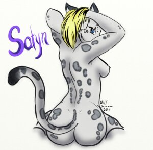 Rating: Questionable Score: 0 Tags: 2011 anthro blue_eyes breasts butt e621 felid female fur hair leopard leopard_spots long_hair looking_at_viewer looking_back mammal nipples nude pantherine rear_view satyn simple_background snow_leopard solo spots stretching tail until_i_scream User: bunchy7s